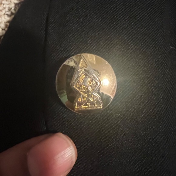 Austin Reed Blazer Jacket‎ Gold Buttons Career Office Coat Black Size Unknown - Picture 2 of 7